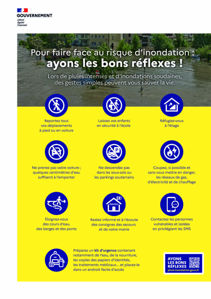 Pour faire face aux risques d'inondation, ayons les bons réflexes